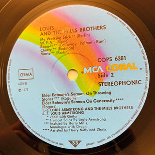 Louis And The Mills Brothers – Louis And The Mills Brothers LP (NM) - schallplattenparadis