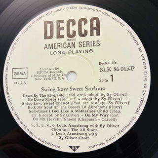 Louis Armstrong And The All Stars With The Sy Oliver Choir – Swing Low Sweet Satchmo LP (NM) - schallplattenparadis