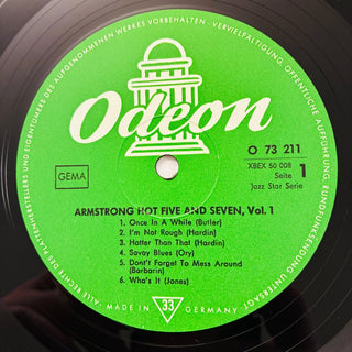 Louis Armstrong – Armstrong Hot Five And Seven Vol.1 LP (VG+) - schallplattenparadis