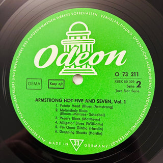 Louis Armstrong – Armstrong Hot Five And Seven Vol.1 LP (VG+) - schallplattenparadis