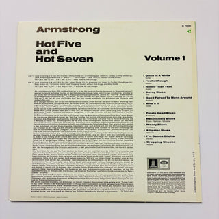 Louis Armstrong – Armstrong Hot Five And Seven Vol.1 LP (VG+) - schallplattenparadis