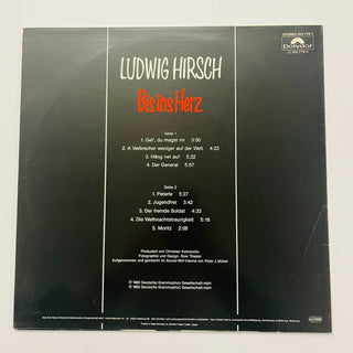 Ludwig Hirsch ‎– Bis Ins Herz LP mit OIS (NM) - schallplattenparadis