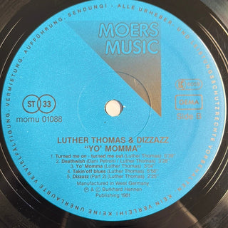 Luther Thomas & Dizzazz ‎– Yo' Momma LP mit Beiblatt (VG+) - schallplattenparadis