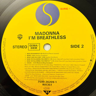 Madonna ‎– I'm Breathless (Music From And Inspired By The Film Dick Tracy) LP (NM) - schallplattenparadis