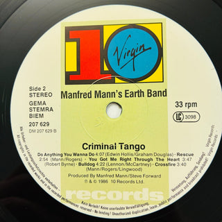 Manfred Mann's Earth Band With Chris Thompson – Criminal Tango LP mit OIS (VG+) - schallplattenparadis