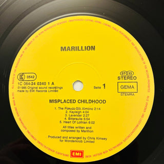 Marillion ‎– Misplaced Childhood LP (NM) - schallplattenparadis