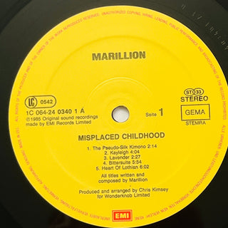 Marillion ‎– Misplaced Childhood LP (VG+) - schallplattenparadis