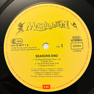 Marillion ‎– Seasons End LP (NM) - schallplattenparadis