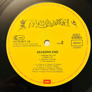 Marillion ‎– Seasons End LP (NM) - schallplattenparadis