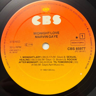 Marvin Gaye – Midnight Love LP mit OIS (NM) - schallplattenparadis