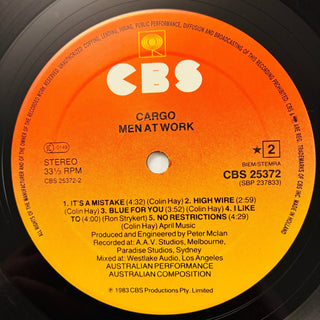 Men At Work – Cargo LP mit OIS (NM) - schallplattenparadis