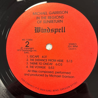Michael Garrison ‎– In The Regions Of Sunreturn LP (NM) - schallplattenparadis