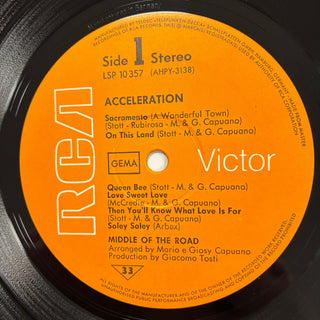 Middle Of The Road ‎– Acceleration LP (VG+) - schallplattenparadis