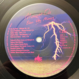 Midnight Oil – Blue Sky Mining LP mit OIS (VG+) - schallplattenparadis