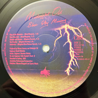 Midnight Oil – Blue Sky Mining LP mit OIS (VG+) - schallplattenparadis