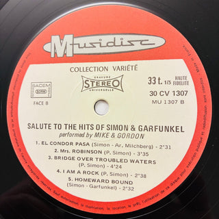 Mike & Gordon ‎– Salute To The Hits Of Simon & Garfunkel LP (VG+) - schallplattenparadis