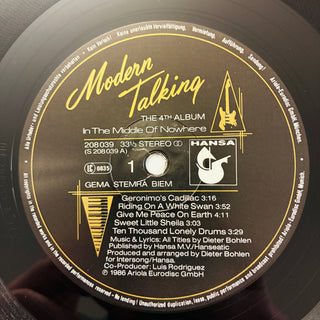 Modern Talking ‎– In The Middle Of Nowhere - The 4th Album LP mit OIS (NM) - schallplattenparadis