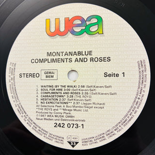 Montanablue ‎– Compliments And Roses LP mit OIS (NM) - schallplattenparadis