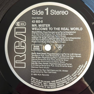 Mr. Mister ‎– Welcome To The Real World LP mit OIS (NM) - schallplattenparadis