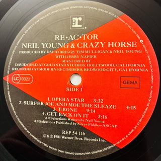 Neil Young & Crazy Horse ‎– Reactor LP mit OIS (VG+) - schallplattenparadis