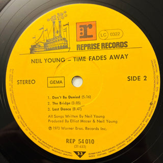 Neil Young ‎– Time Fades Away LP mit OIS und Poster (NM) - schallplattenparadis