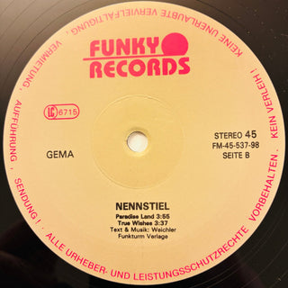 Nennstiel – Nennstiel 12" Vinyl - 45 RPM (NM) - schallplattenparadis