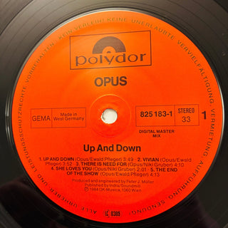 Opus ‎– Up And Down LP mit OIS (VG+) - schallplattenparadis