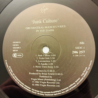 Orchestral Manoeuvres In The Dark – Junk Culture LP mit OIS (VG+) - schallplattenparadis