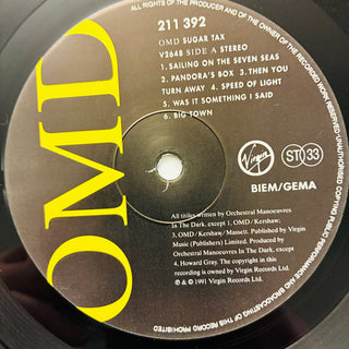 Orchestral Manoeuvres In The Dark – Sugar Tax LP mit OIS (NM) - schallplattenparadis