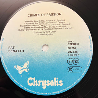 Pat Benatar – Crimes Of Passion LP (NM) - schallplattenparadis