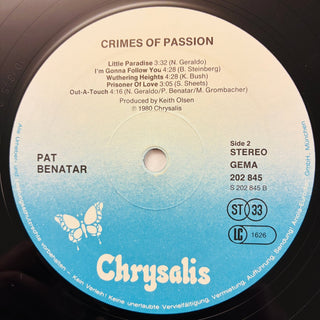 Pat Benatar – Crimes Of Passion LP (NM) - schallplattenparadis