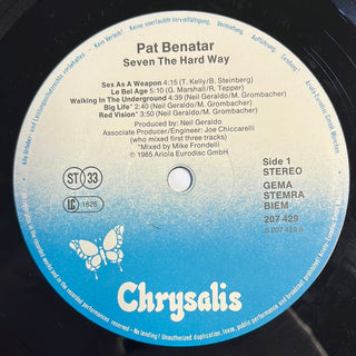 Pat Benatar ‎– Seven The Hard Way LP mit OIS (NM) - schallplattenparadis