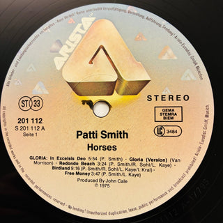 Patti Smith – Horses LP mit Beiblatt (NM) - schallplattenparadis