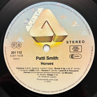 Patti Smith – Horses LP mit Beiblatt (NM) - schallplattenparadis