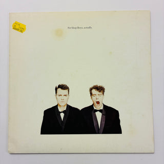 Pet Shop Boys ‎– Actually LP mit OIS (NM) - schallplattenparadis