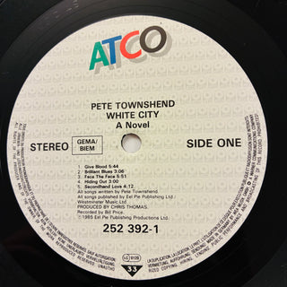 Pete Townshend ‎– White City (A Novel) LP mit OIS (VG+) - schallplattenparadis