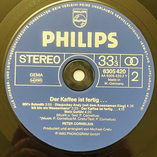 Peter Cornelius ‎– Der Kaffee Ist Fertig... LP mit OIS (NM) - schallplattenparadis