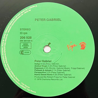 Peter Gabriel ‎– Peter Gabriel LP mit OIS (VG+) - schallplattenparadis