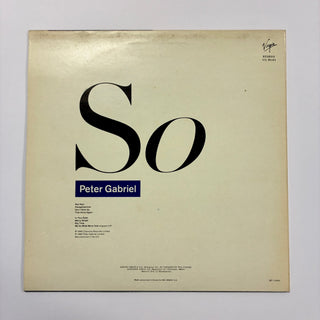 Peter Gabriel ‎– So LP mit OIS (NM) - schallplattenparadis