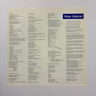 Peter Gabriel ‎– So LP mit OIS (NM) - schallplattenparadis