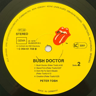 Peter Tosh – Bush Doctor LP (NM) - schallplattenparadis