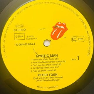 Peter Tosh – Mystic Man LP mit OIS (NM) - schallplattenparadis