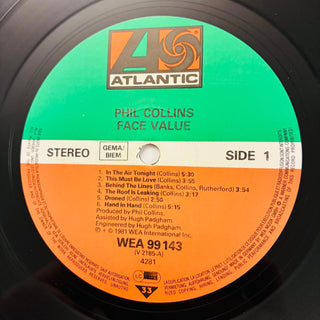 Phil Collins ‎– Face Value LP (NM) - schallplattenparadis