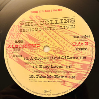 Phil Collins – Serious Hits...Live! Doppel LP (NM) - schallplattenparadis