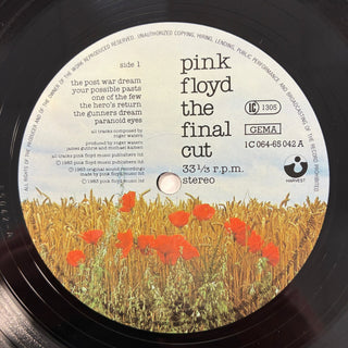 Pink Floyd – The Final Cut LP (NM) - schallplattenparadis