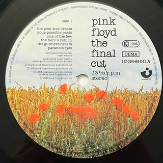 Pink Floyd ‎– The Final Cut LP (NM) - schallplattenparadis