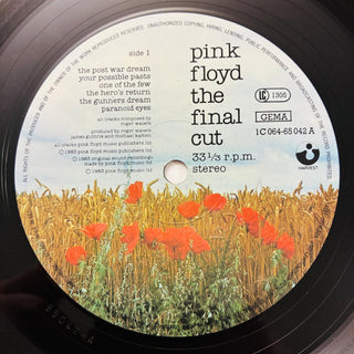 Pink Floyd – The Final Cut LP (NM) - schallplattenparadis