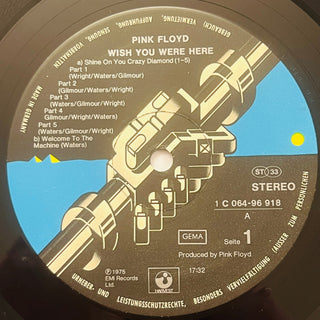 Pink Floyd ‎– Wish You Were Here LP mit OIS (VG+) - schallplattenparadis