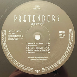 Pretenders – Packed! LP mit OIS (NM) - schallplattenparadis