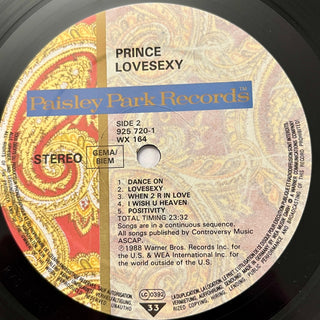 Prince ‎– Lovesexy LP mit OIS (VG+) - schallplattenparadis